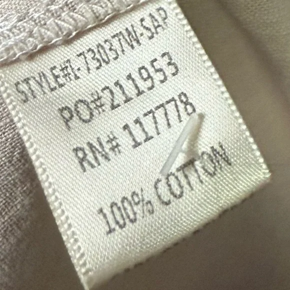 Lovestitch 100% Cotton Cutout Midi Dress Beige Tan Button Front Long Sleeves - Picture 7 of 8